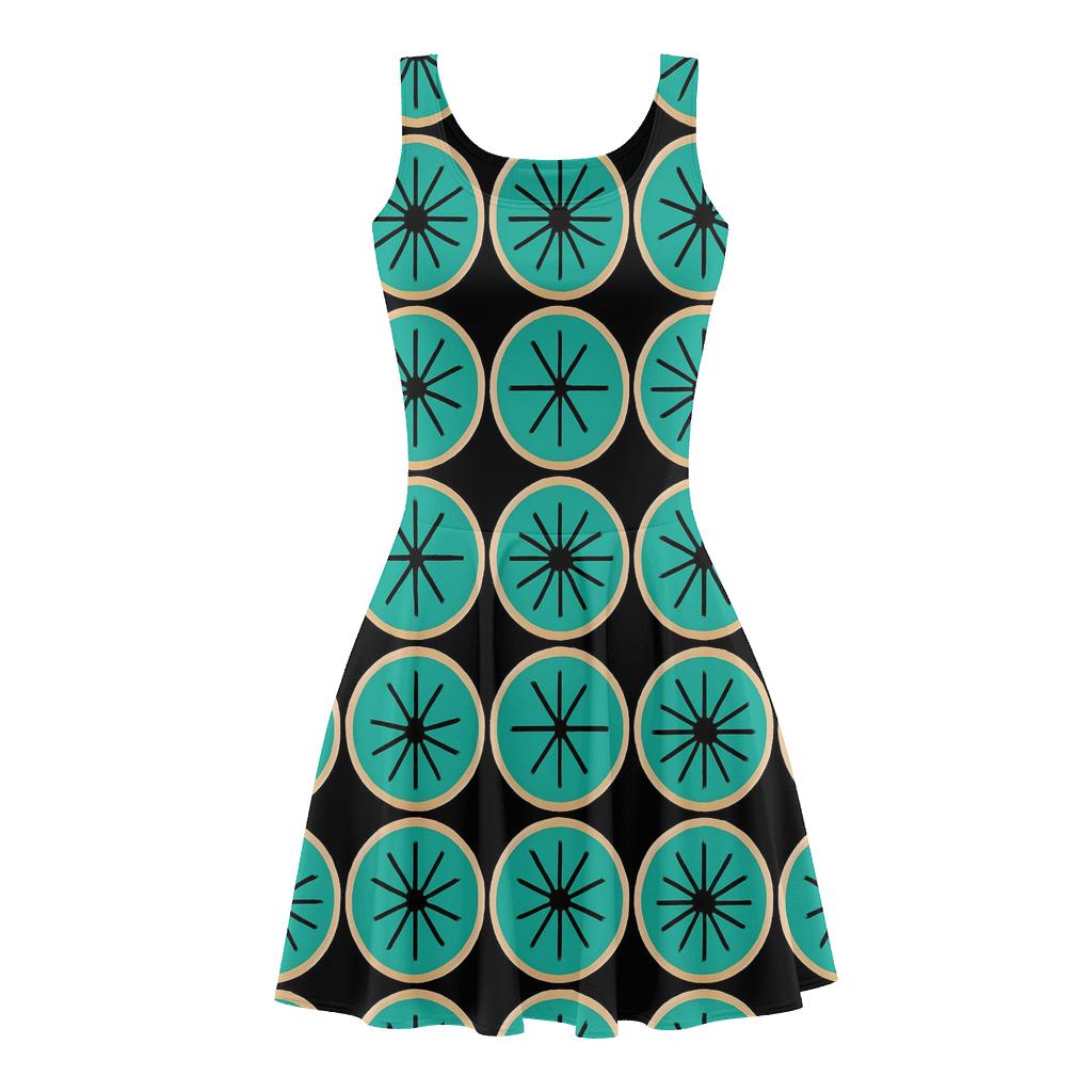 Radial Spoke Tile Relay personalized fit skater dresses