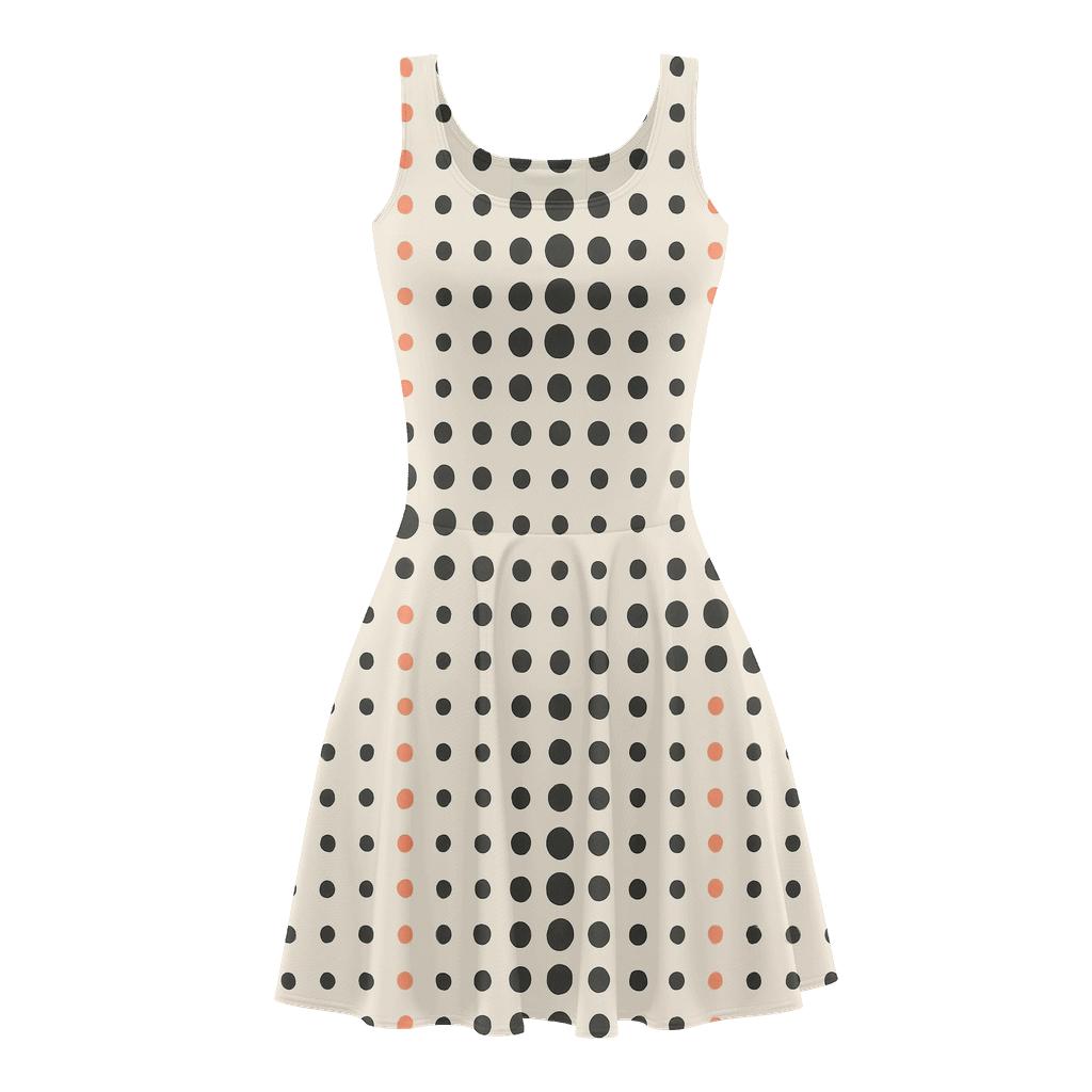 Dot Field Density Waves personalized fit skater dresses