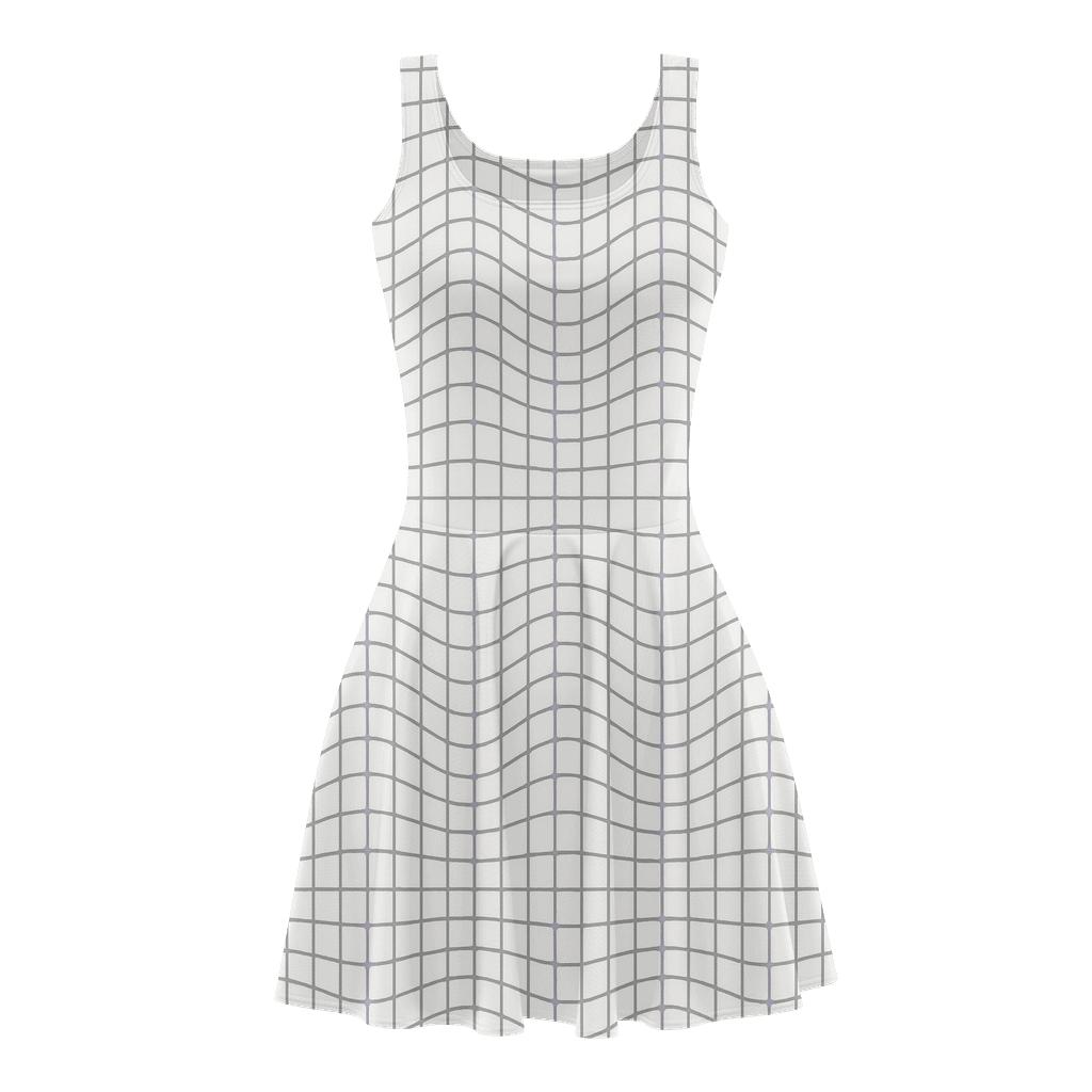 Micro Crosshatch Frequency Mesh unique custom skater dresses