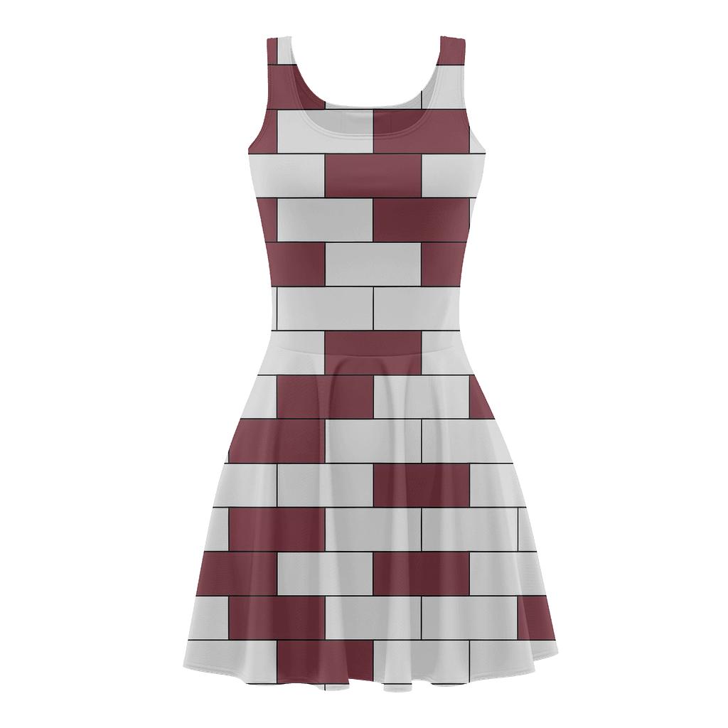 Staggered Block Syncopation unique custom skater dresses
