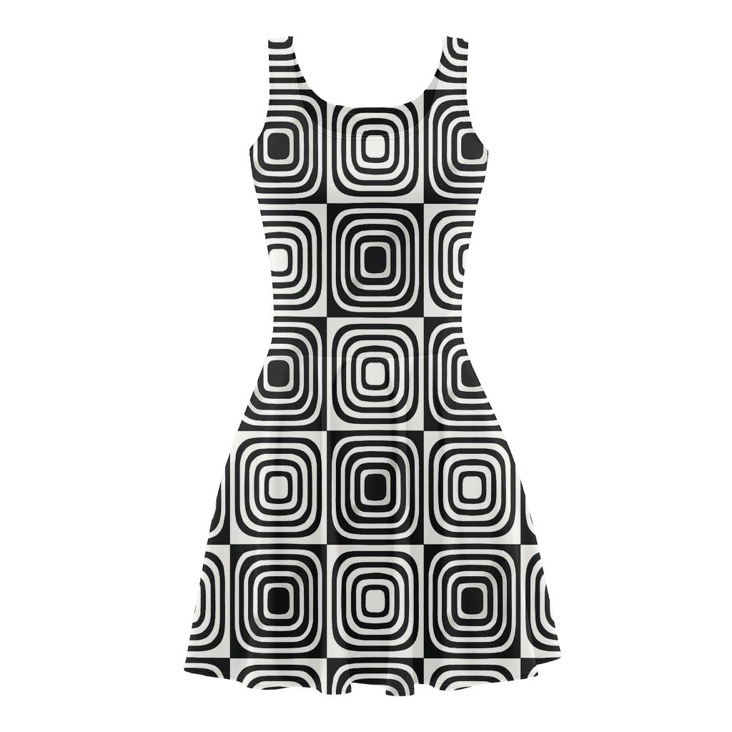 Concentric Track Tiles custom skater dresses