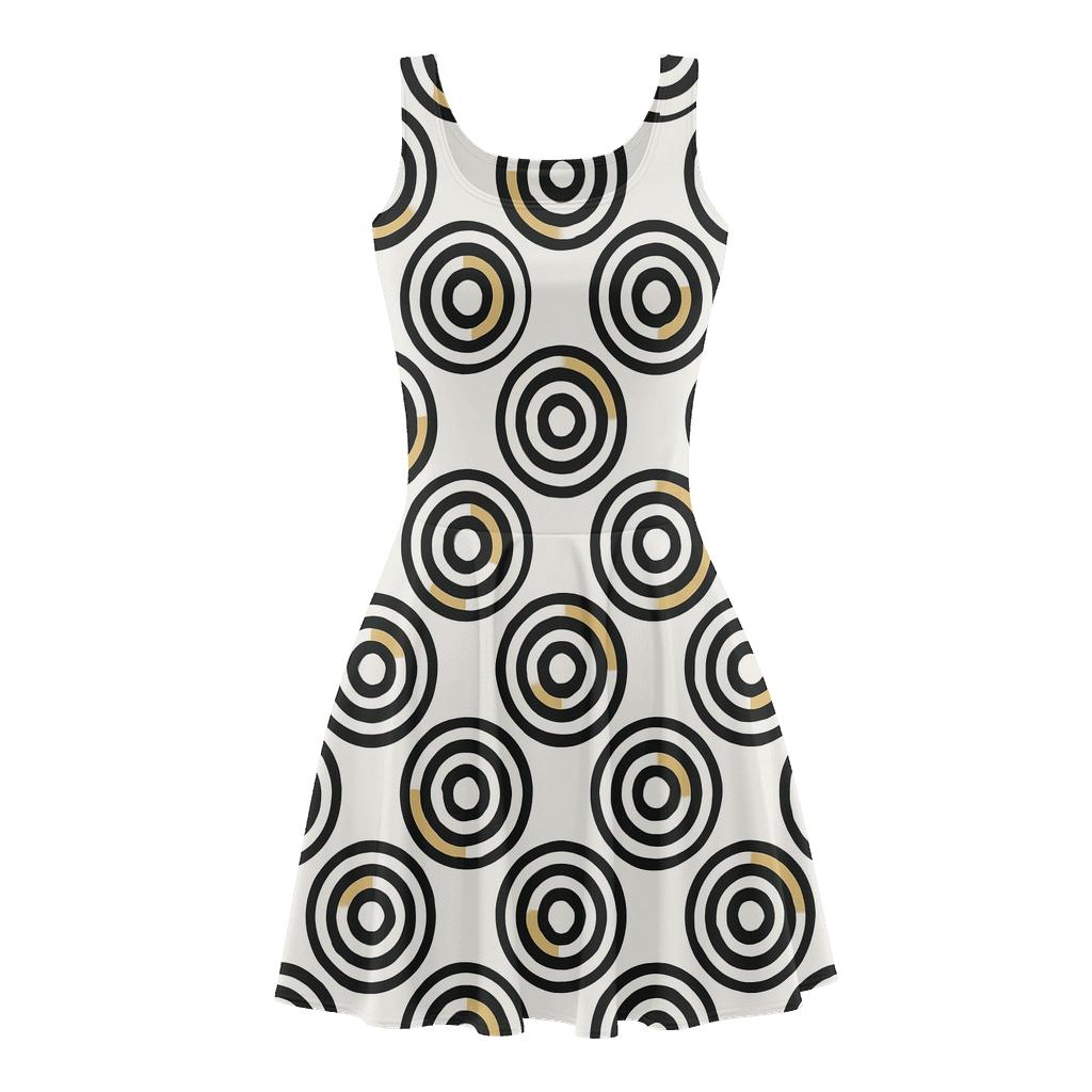 Concentric Track Offset skater dresses for occasions