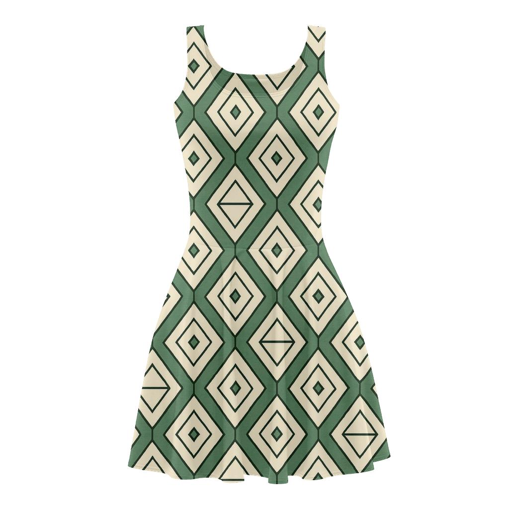 Diamond Lattice Echo unique custom skater dresses