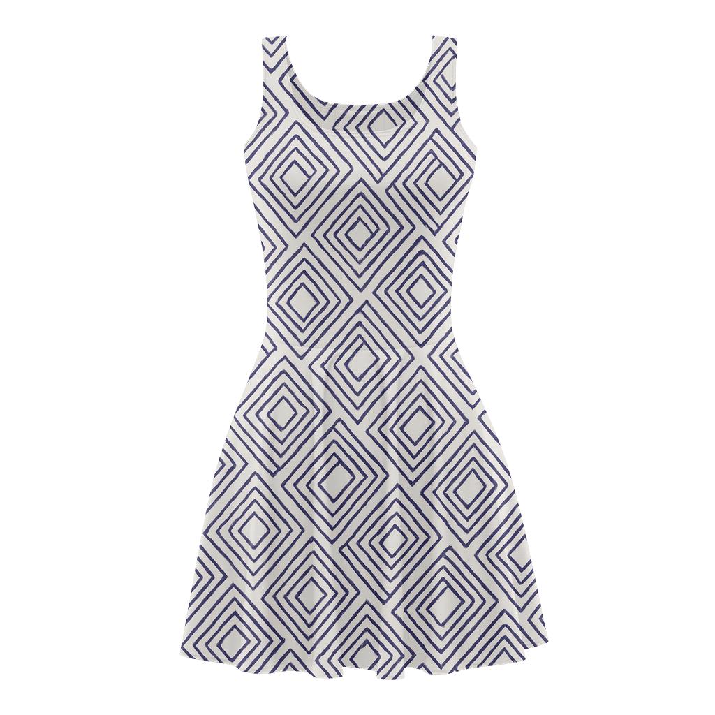 Nested Square Register Loop custom skater dresses