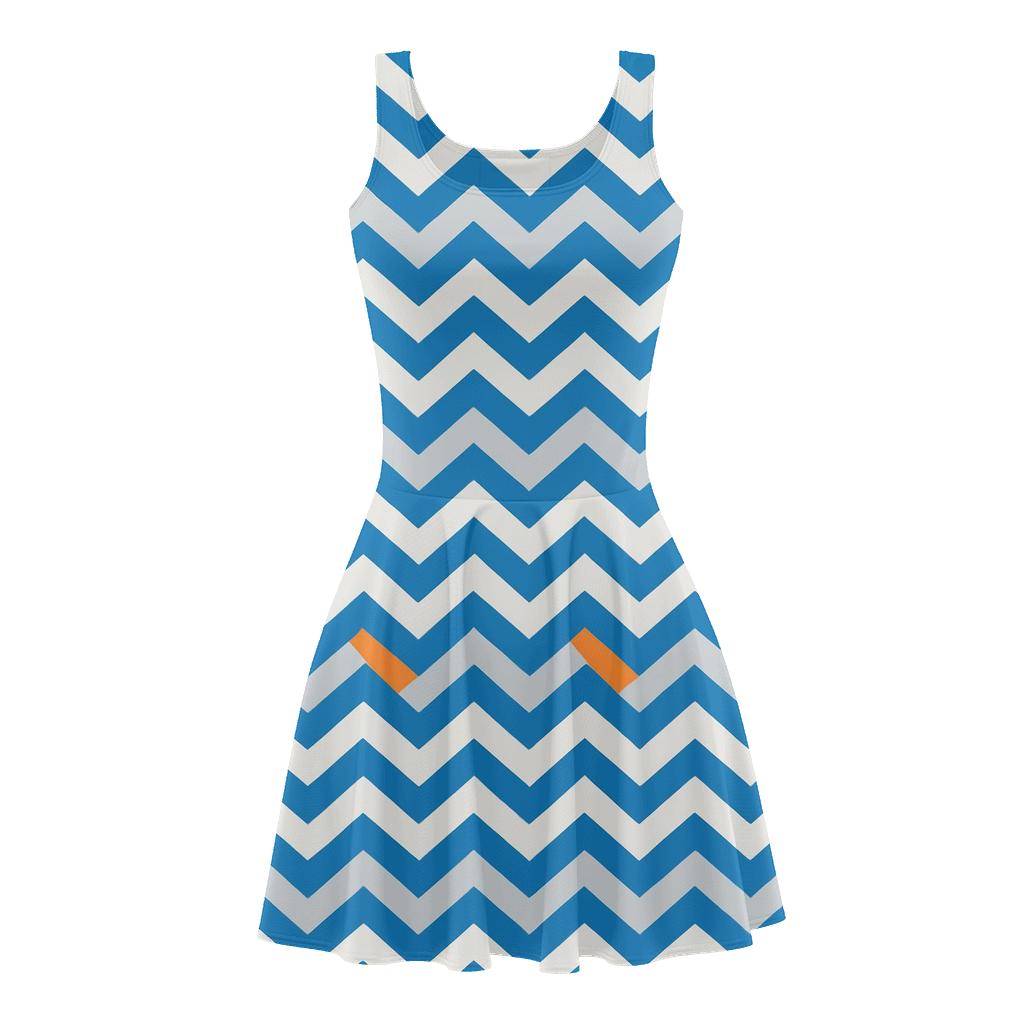 Chevron Phase Ladder unique custom skater dresses