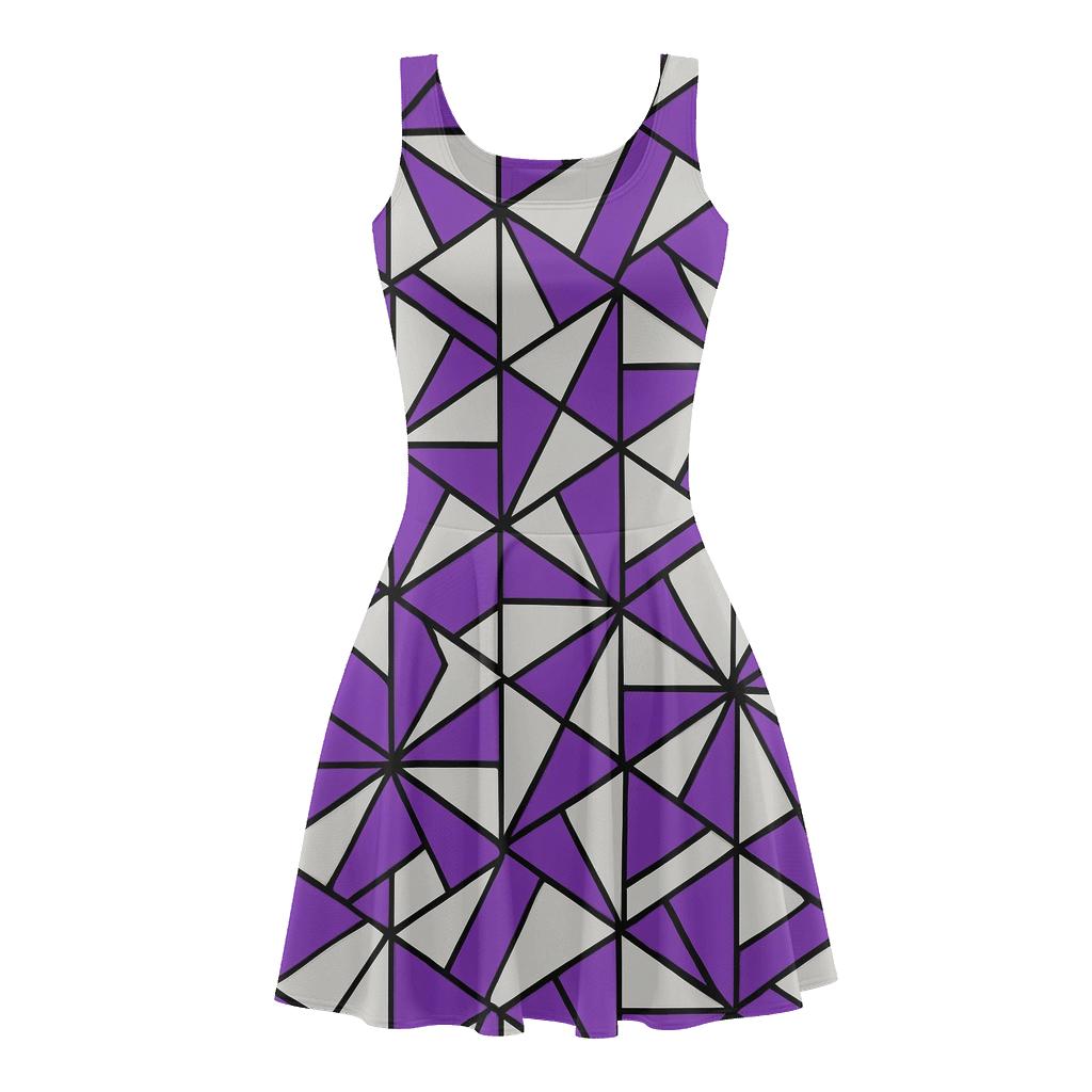 Triangle Pinwheel Mosaic personalized fit skater dresses