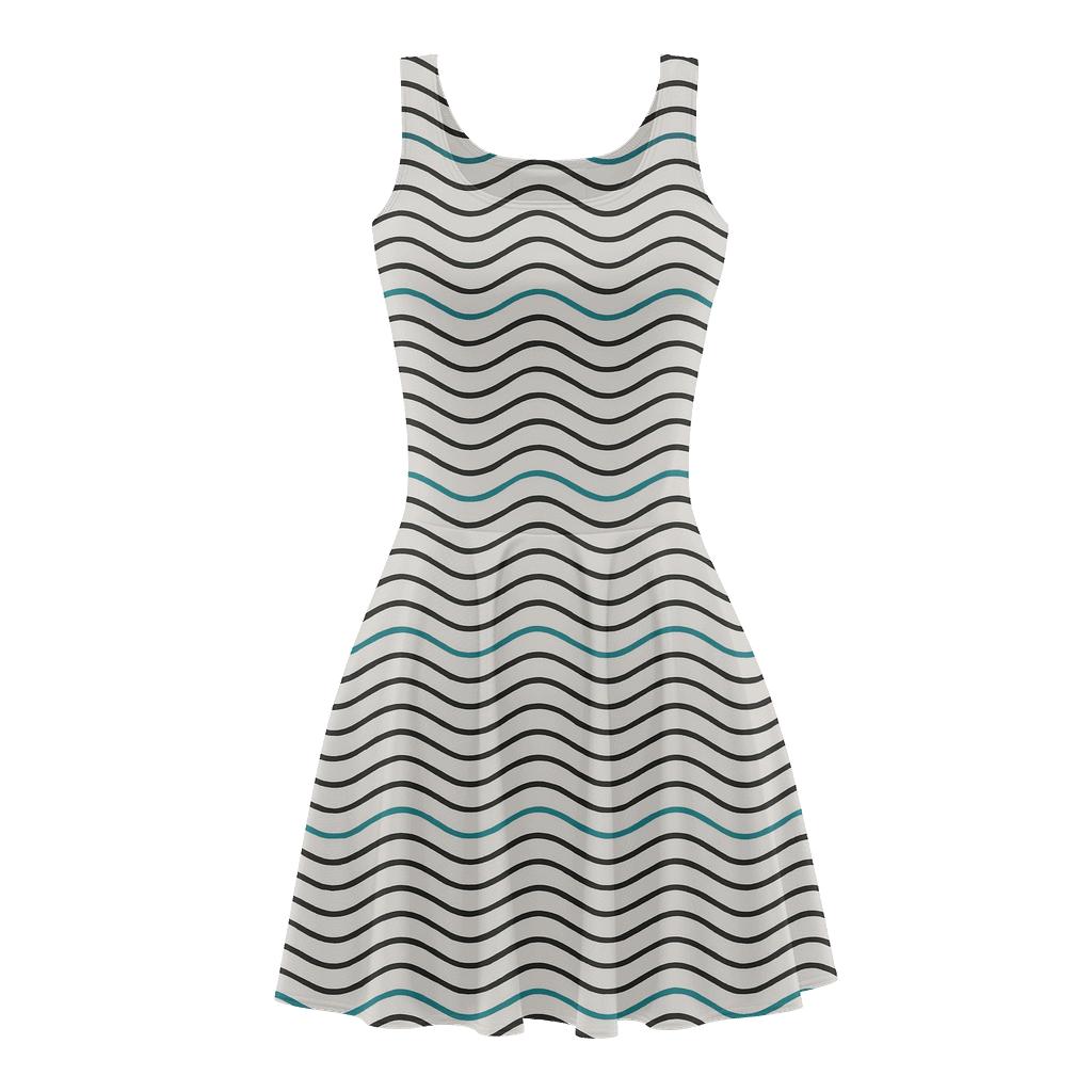 Parallel Wave Line Pack stylish a-line skater dresses