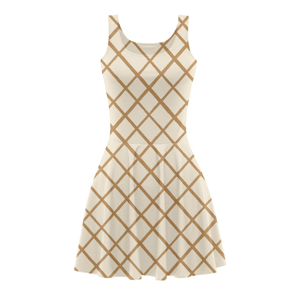 Parallel Crosshatch Study Dense unique custom skater dresses