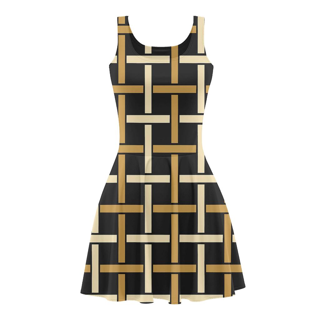 Braided Line Lattice unique custom skater dresses