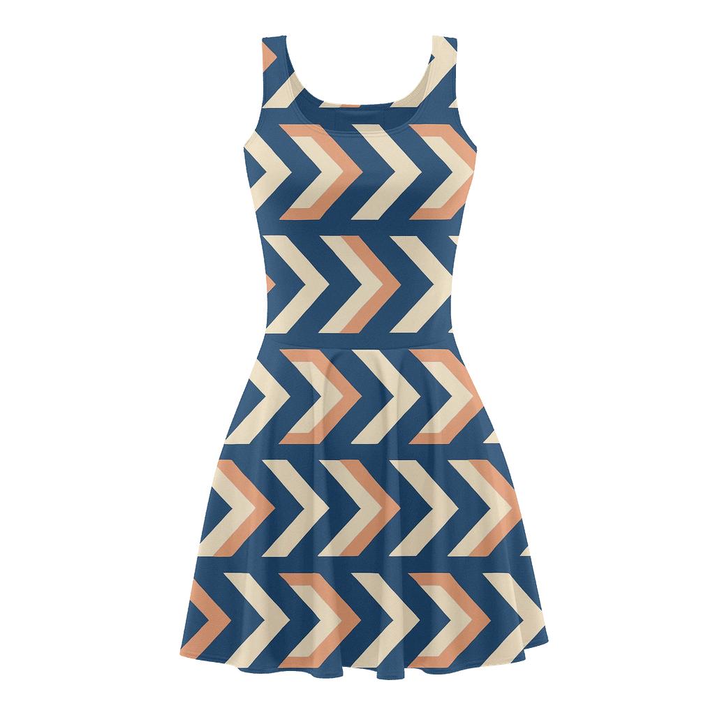 Comet Tail Chevron Relay custom skater dresses