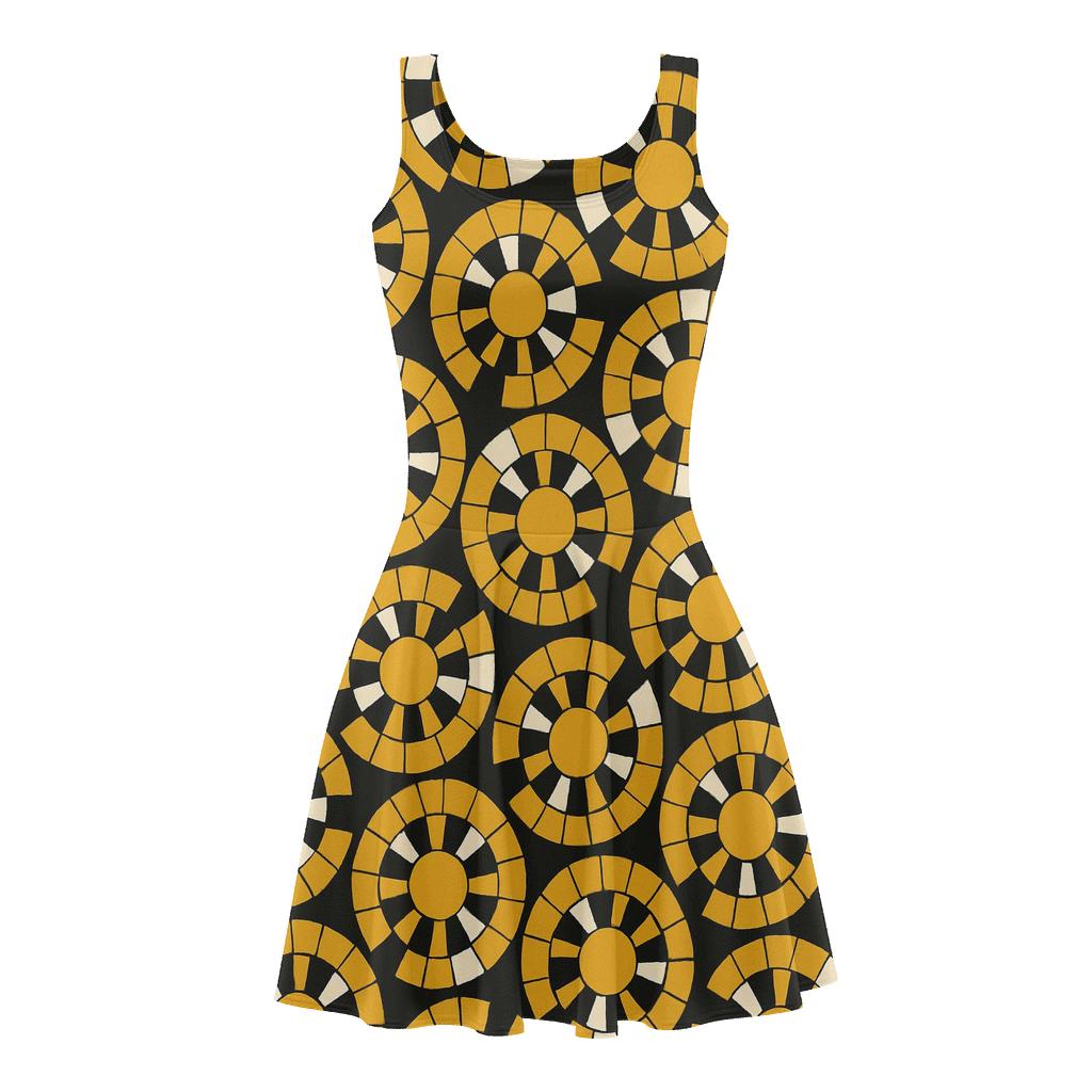 Radial Segment Relay skater dresses for occasions