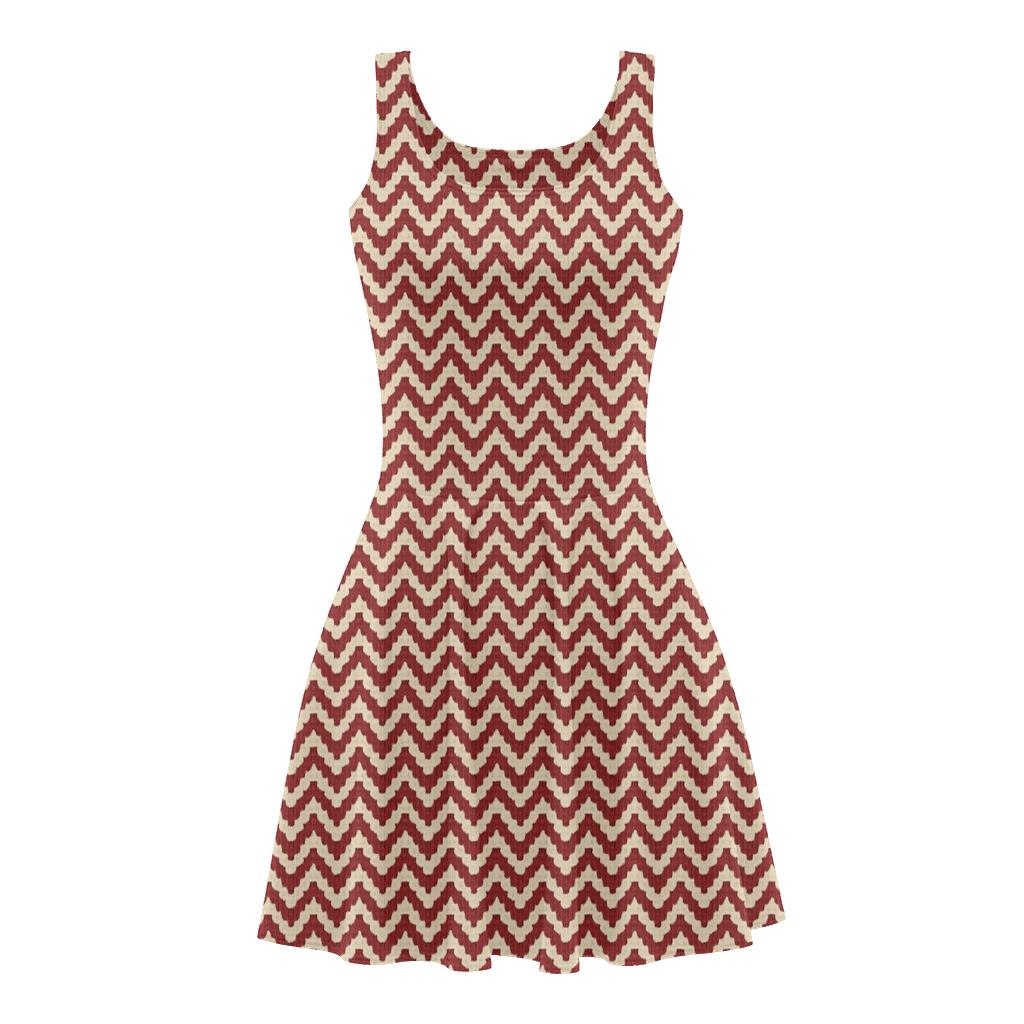 Micro Chevron Noise Quilt designer pattern skater dresses