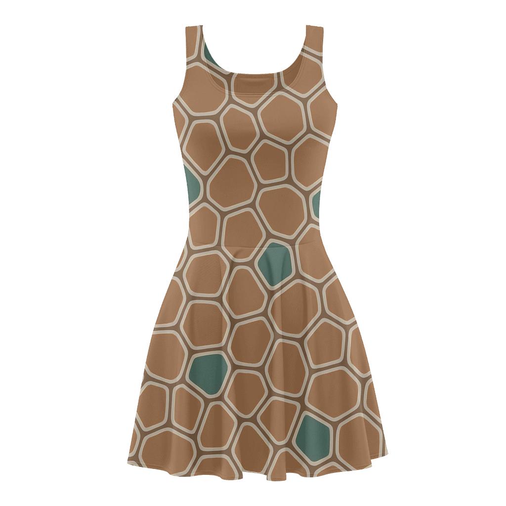 Cellular Pebble Tessellate skater dresses for occasions