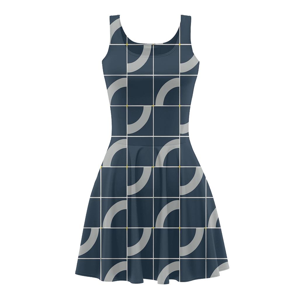 Radial Segment Register Grid unique custom skater dresses