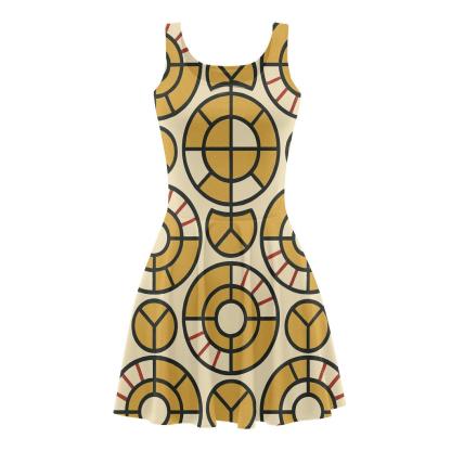Radial Segment Clockwork personalized fit skater dresses