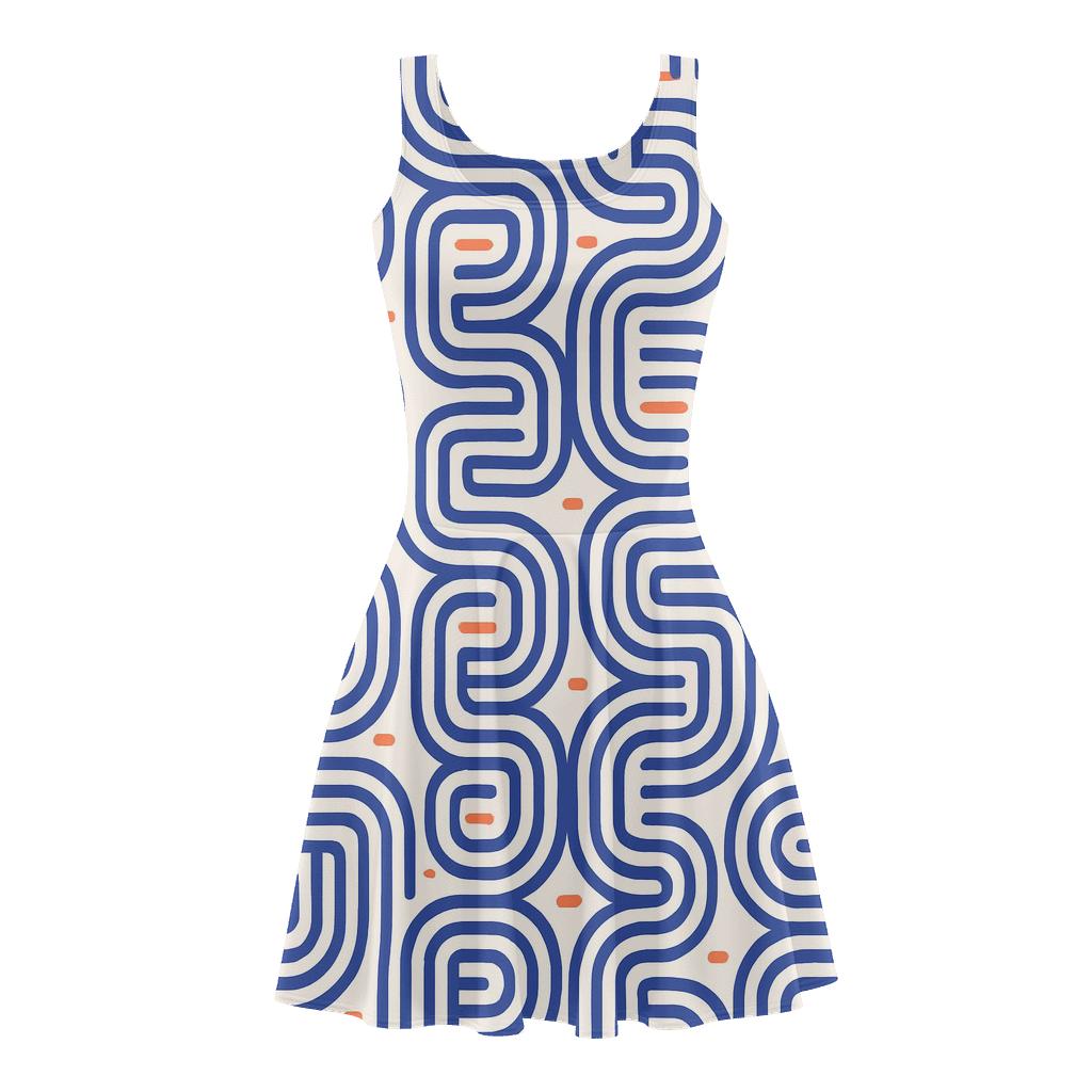 Concentric Track Switchbacks trendy mini skater dresses