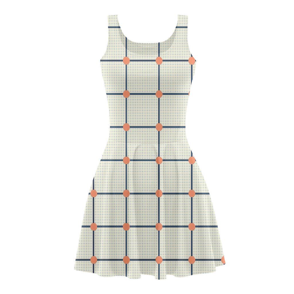 Offset Lattice Pulse unique custom skater dresses
