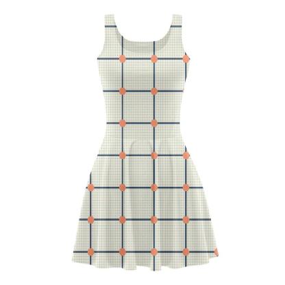 Offset Lattice Pulse unique custom skater dresses