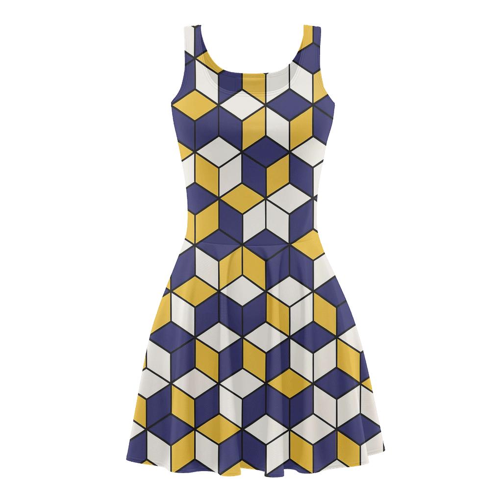 Trihex Stripe Exchange personalized fit skater dresses