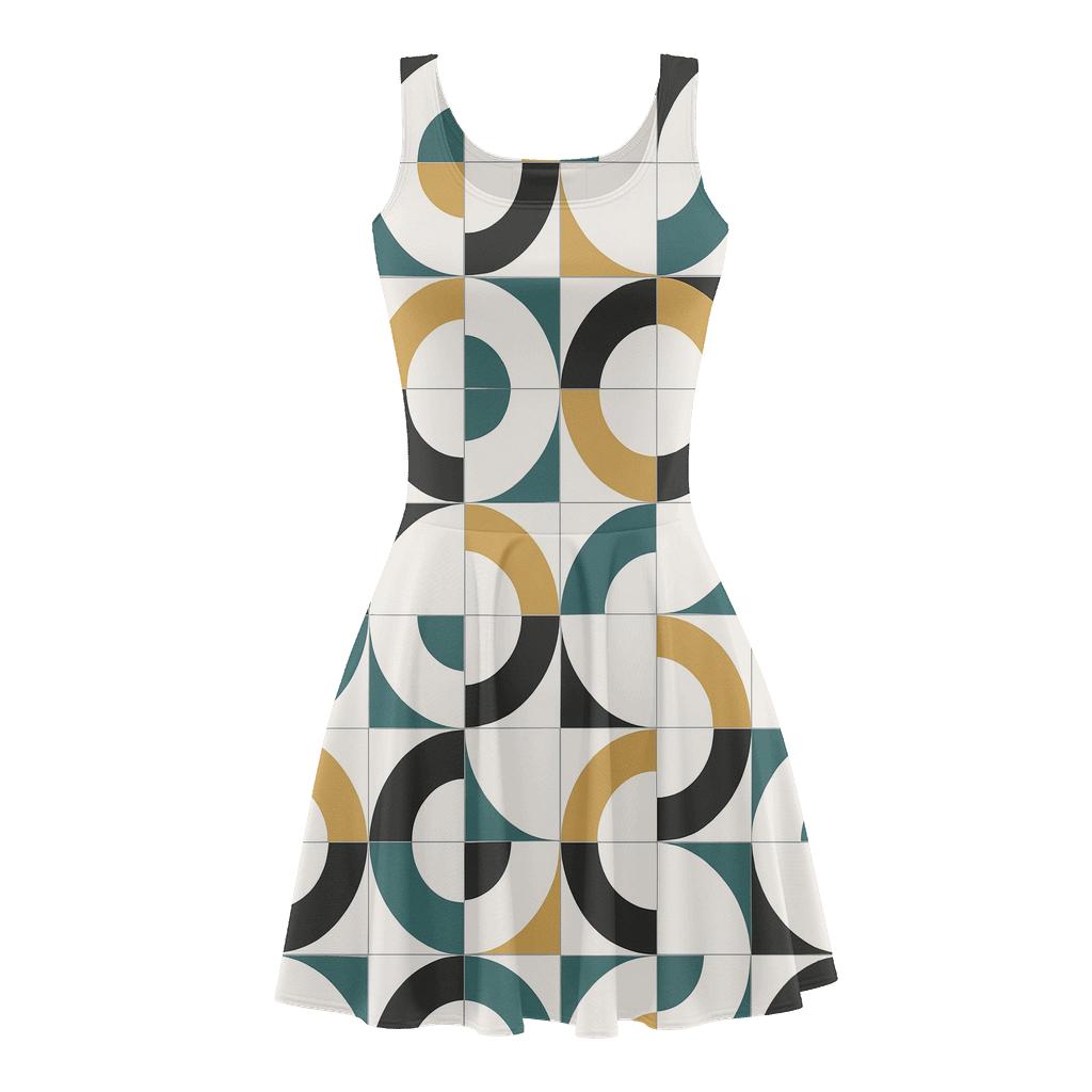 Nested Arc Tile Loop custom skater dresses