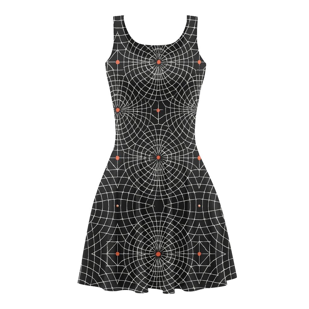 Moire Orbit Lattice custom skater dresses