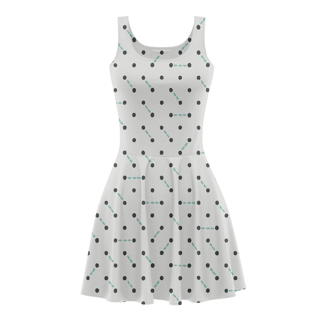 Pinned Drift Dot Circuit comfortable stretch skater dresses