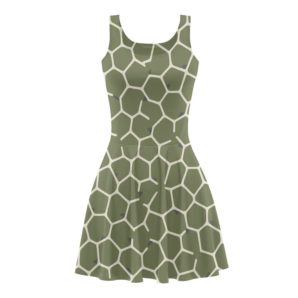 Cell Mesh Fragment Scatter skater dresses for occasions