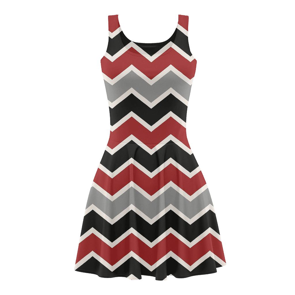 Chevron Syncopation Bands skater dresses for occasions