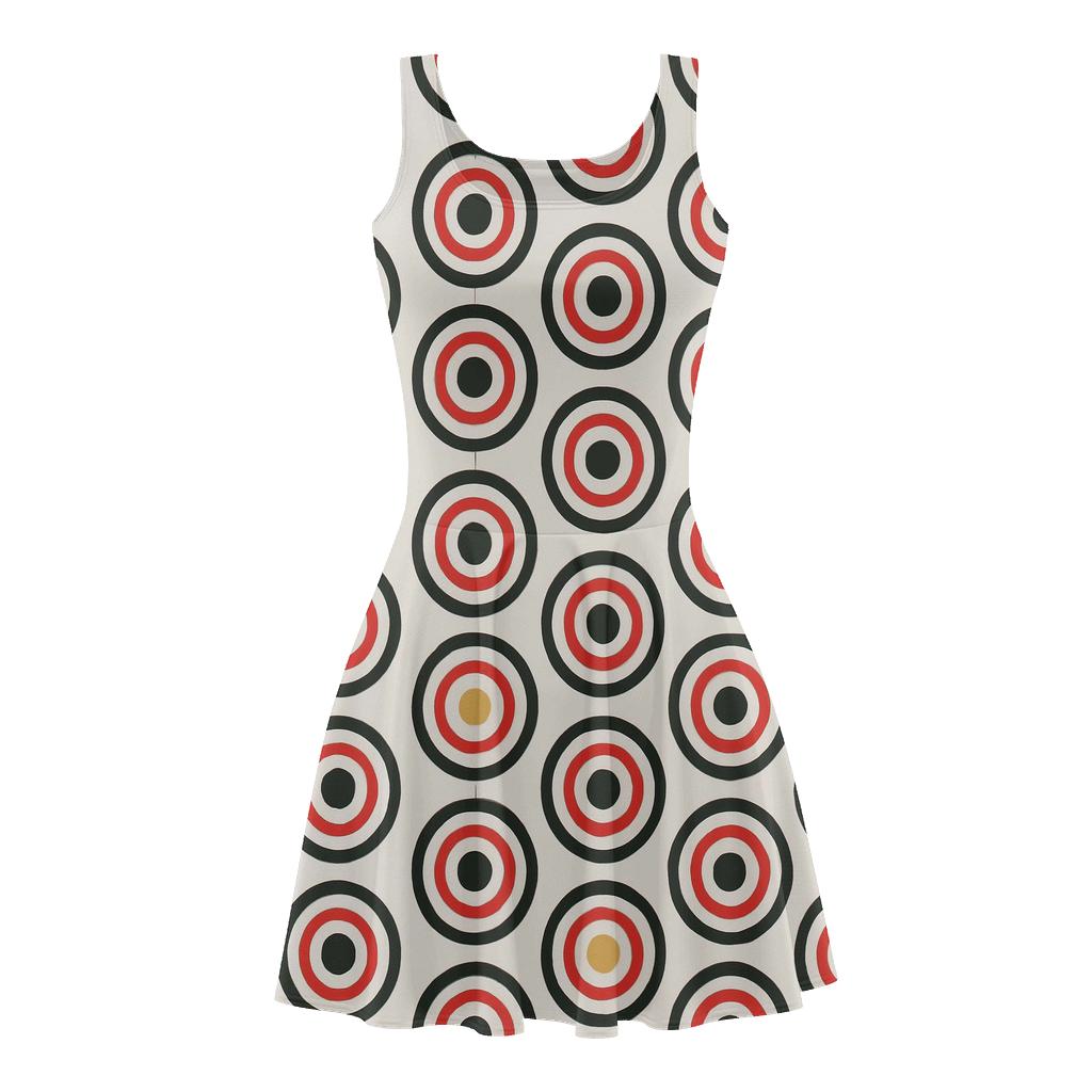 Concentric Track Registers trendy mini skater dresses