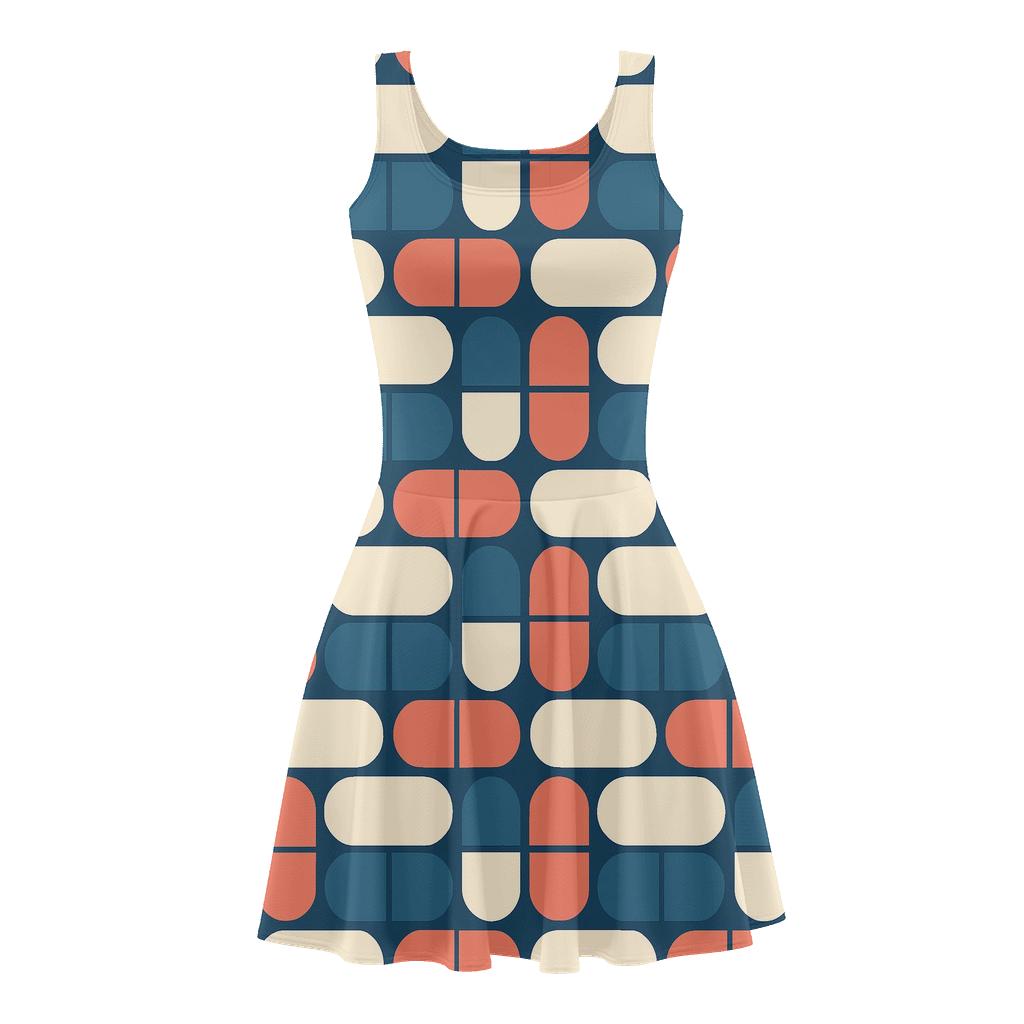 Offset Capsule Lattice custom skater dresses