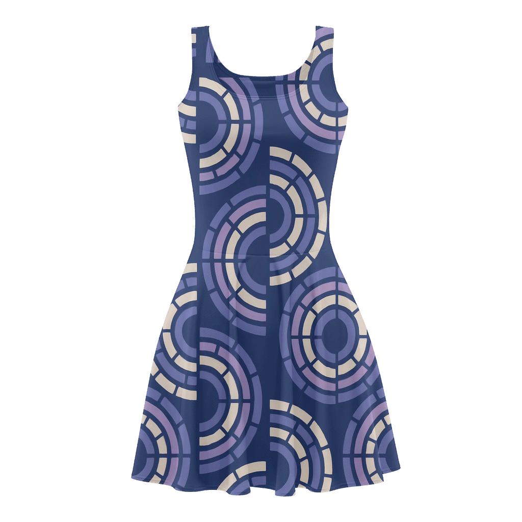 Concentric Track Step Rings designer pattern skater dresses