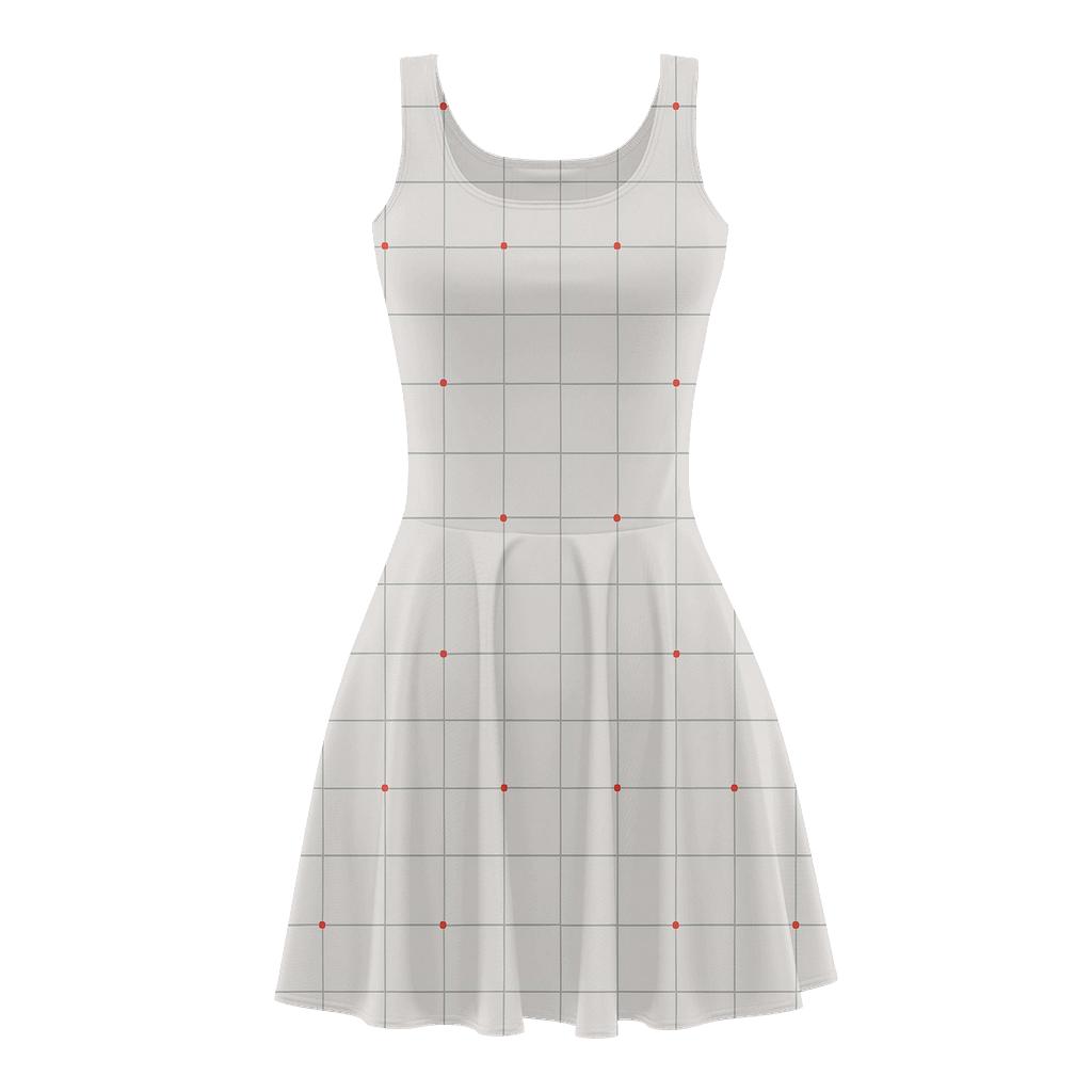 Pinned Grid Drift unique custom skater dresses