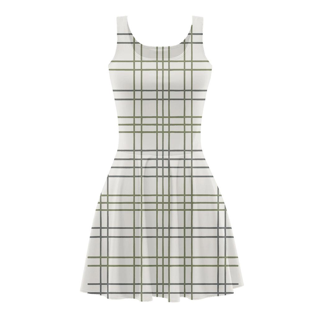 Parallel Crosshatch Study custom skater dresses