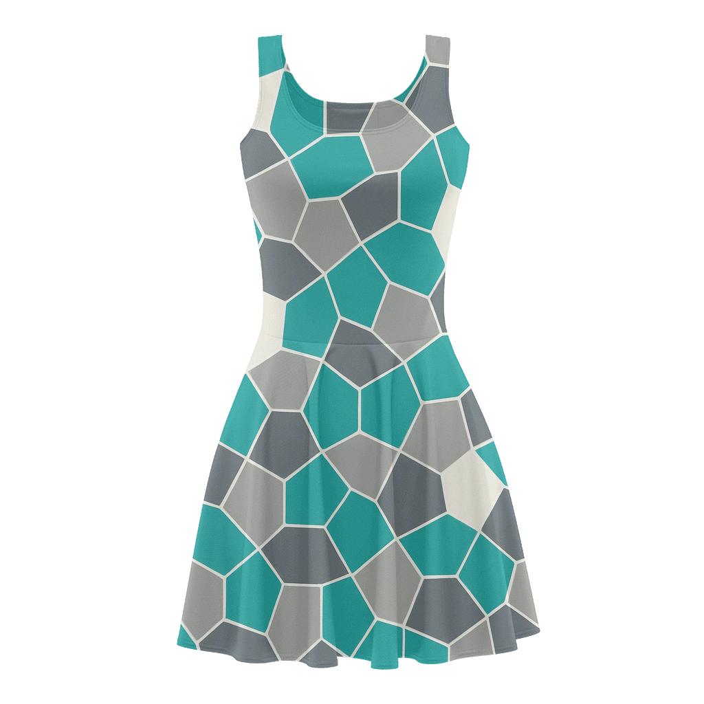 Angled Polygon Tessera Scatter custom skater dresses