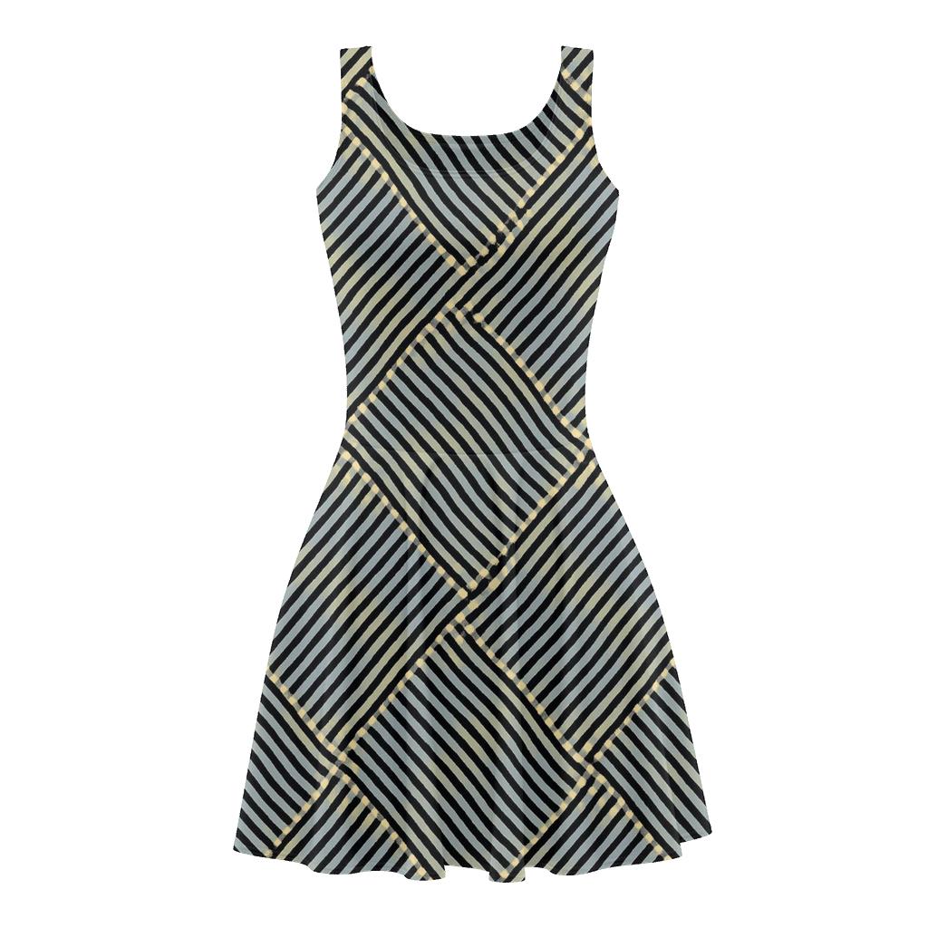 Moiré Line Pack Drift custom skater dresses
