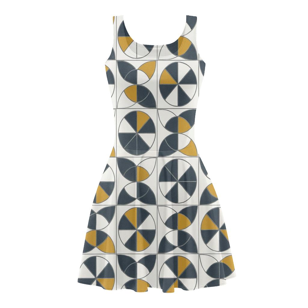 Pinwheel Segment Register custom skater dresses