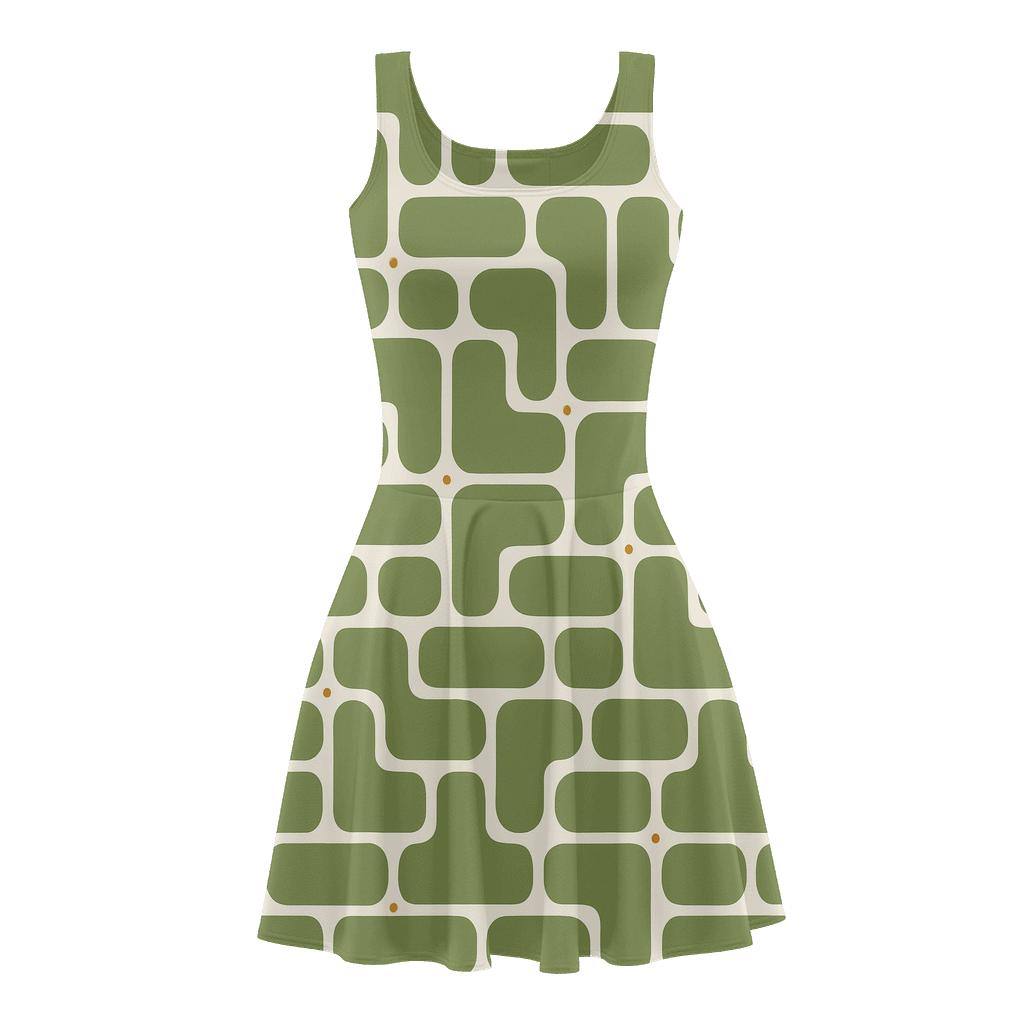 Cellular Brick Shift personalized fit skater dresses