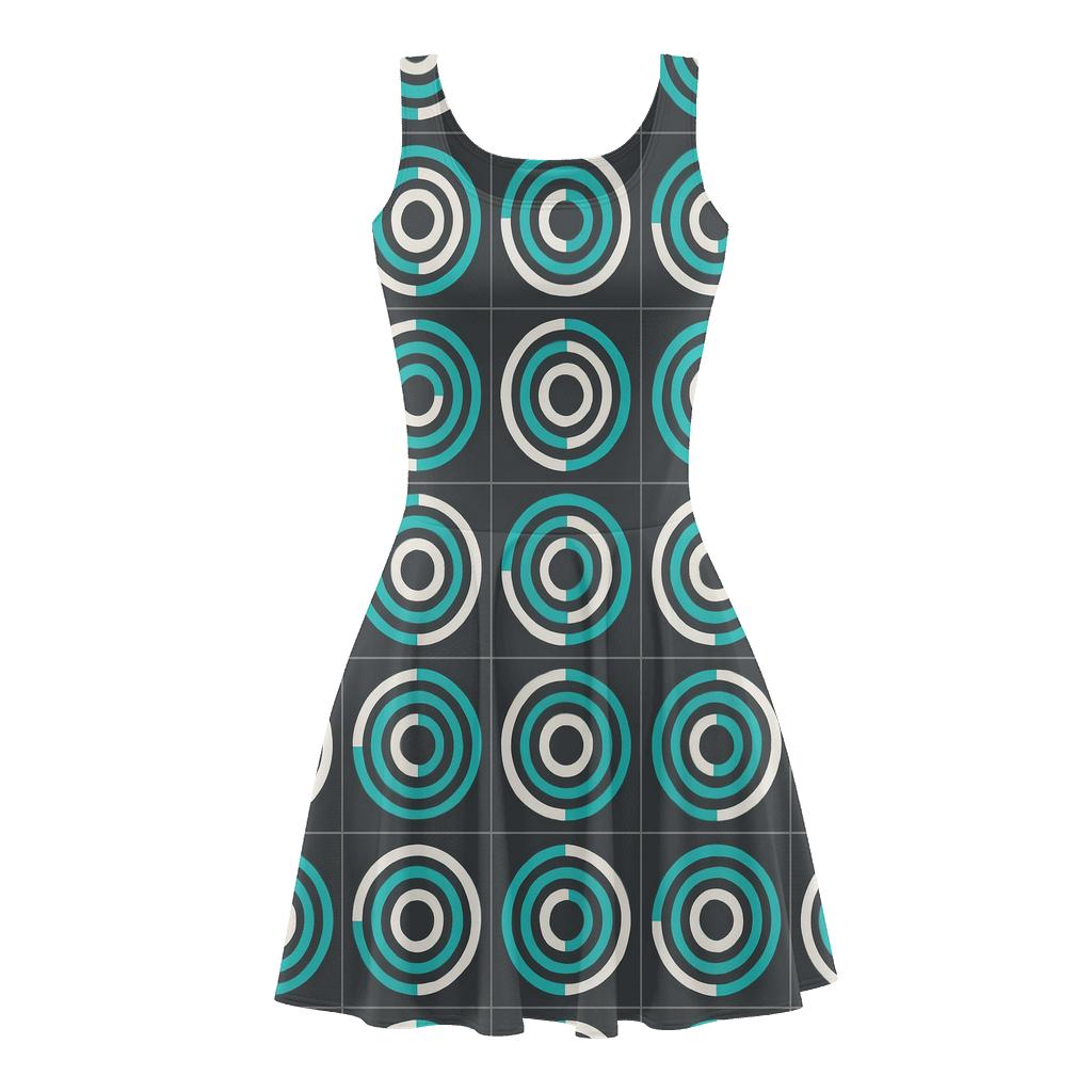 Concentric Track Registers skater dresses for occasions