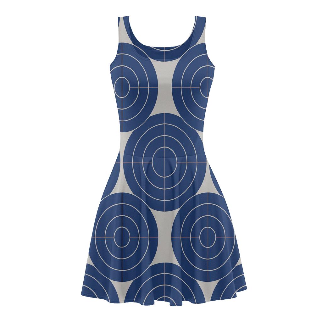 Concentric Track Registers trendy mini skater dresses