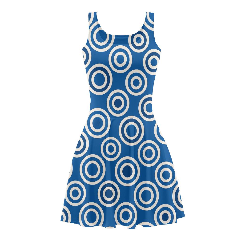 Concentric Track Registers designer pattern skater dresses