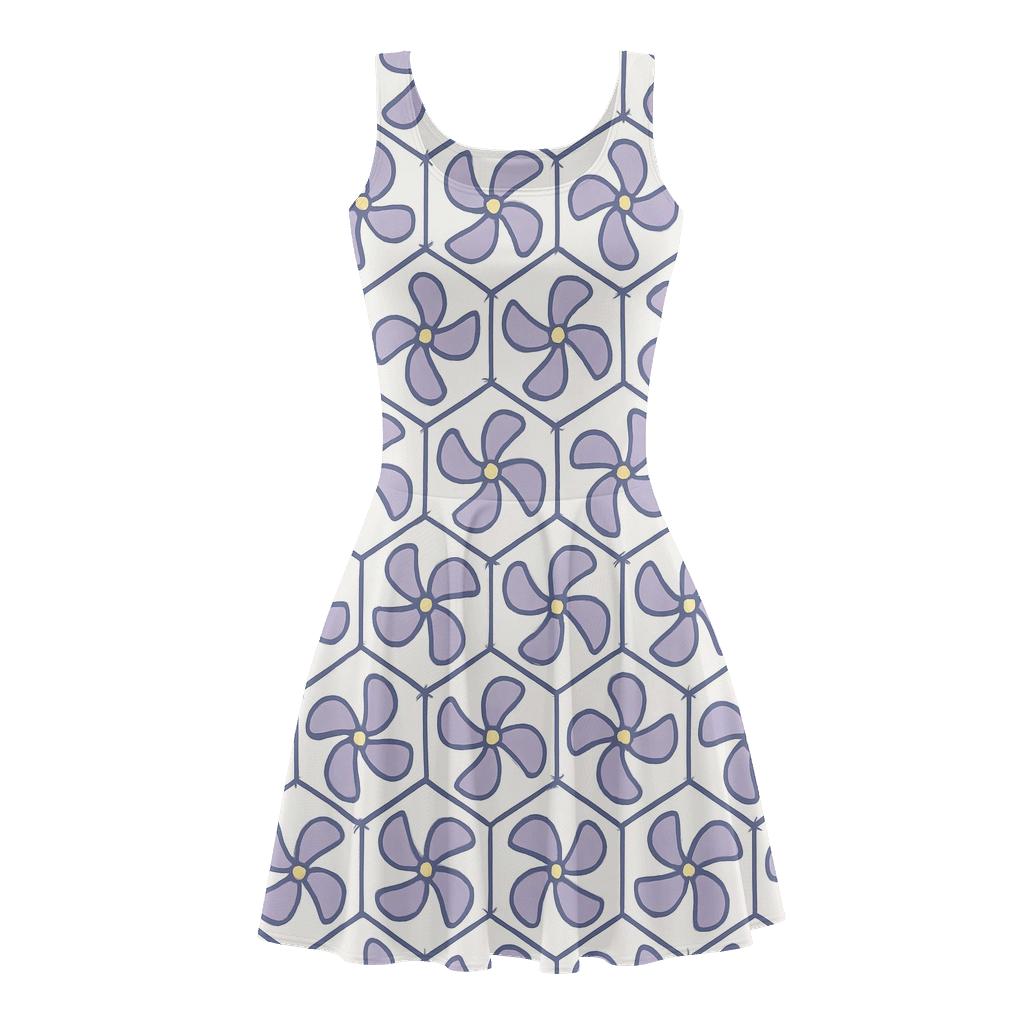 Hex Pinwheel Register stylish a-line skater dresses