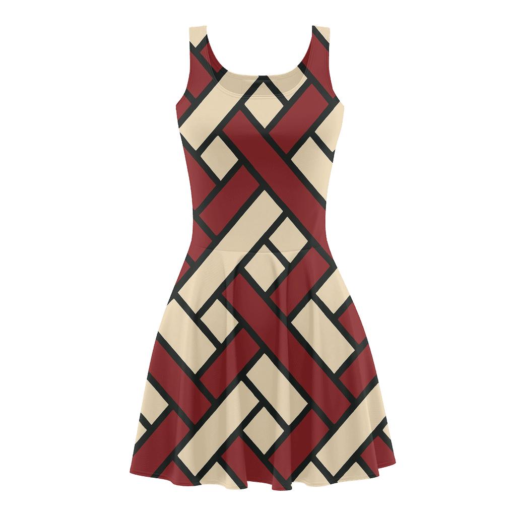 Braided Stripe Switchback personalized fit skater dresses