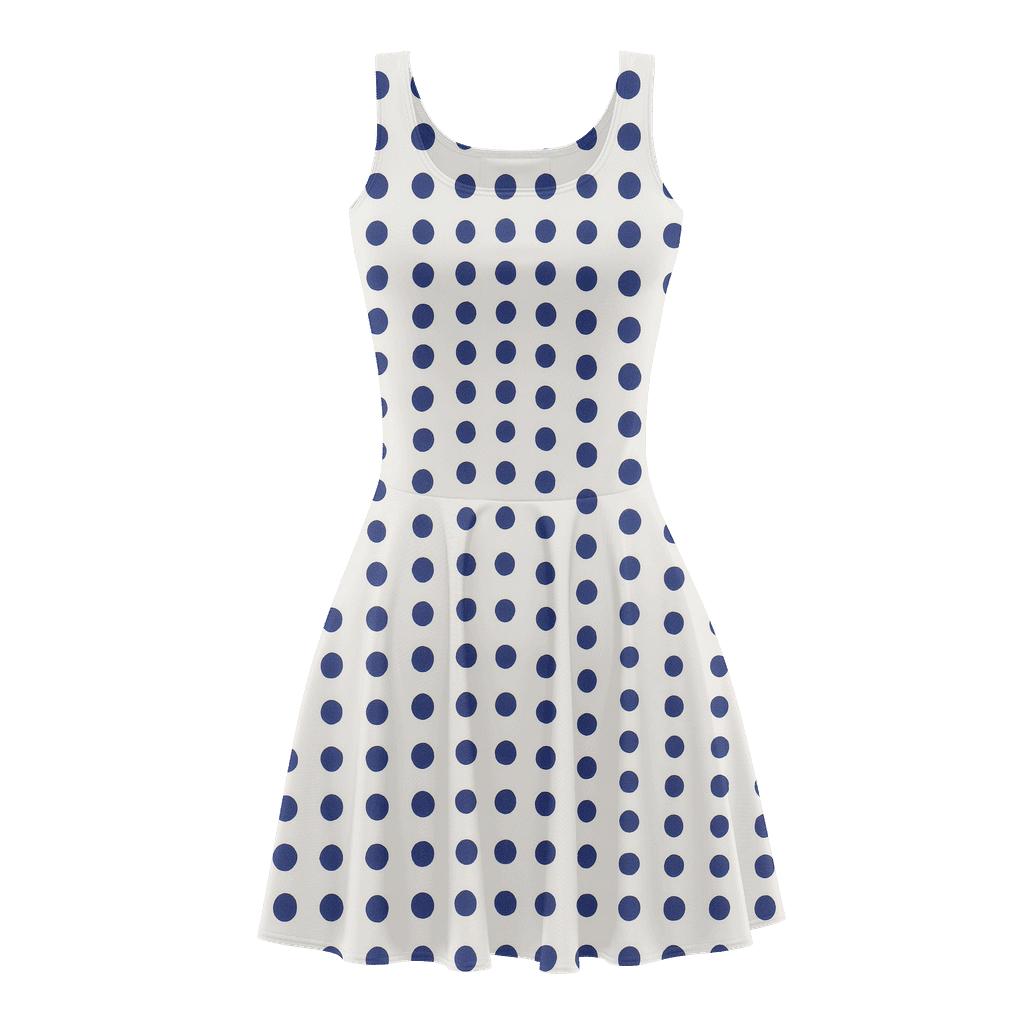 Dot Field Frequency Drift designer pattern skater dresses