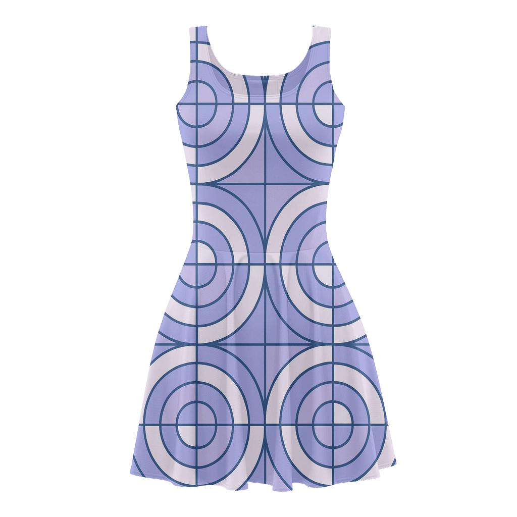 Concentric Arc Register Grid designer pattern skater dresses