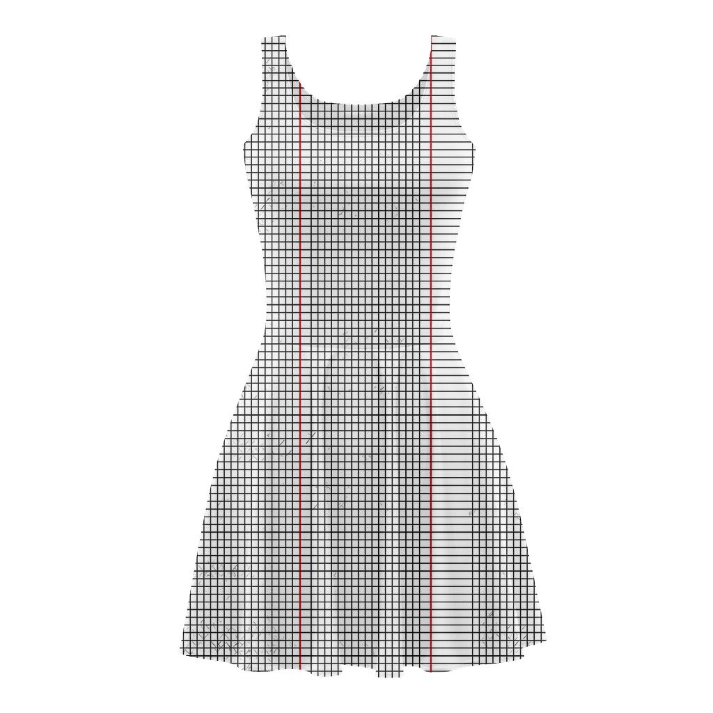 Parallel Crosshatch Study Lines skater dresses for occasions