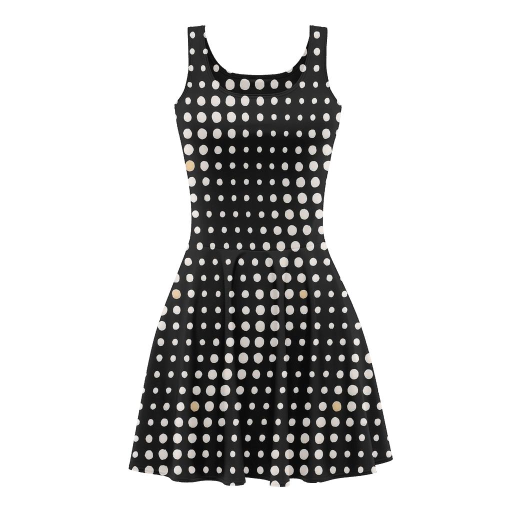 Micro Dot Drift Field personalized fit skater dresses