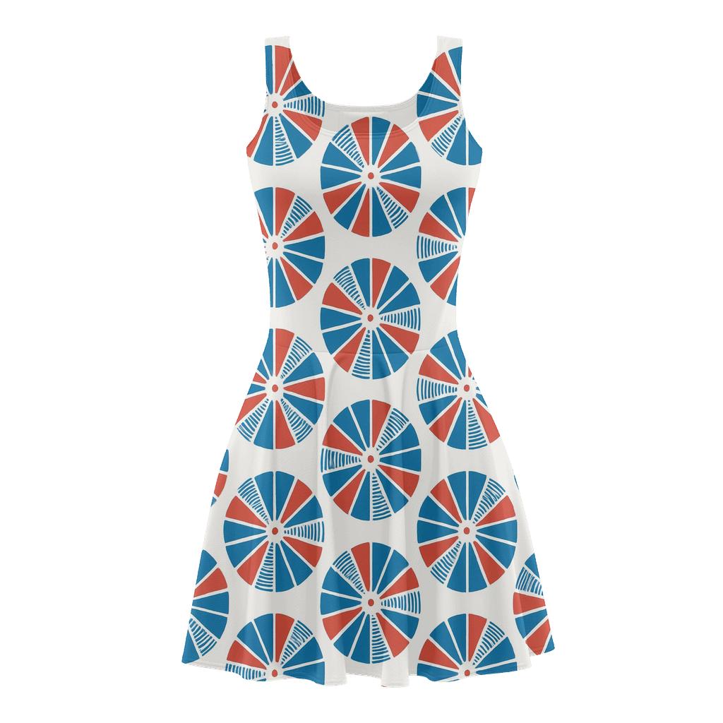 Radial Slice Carousel designer pattern skater dresses