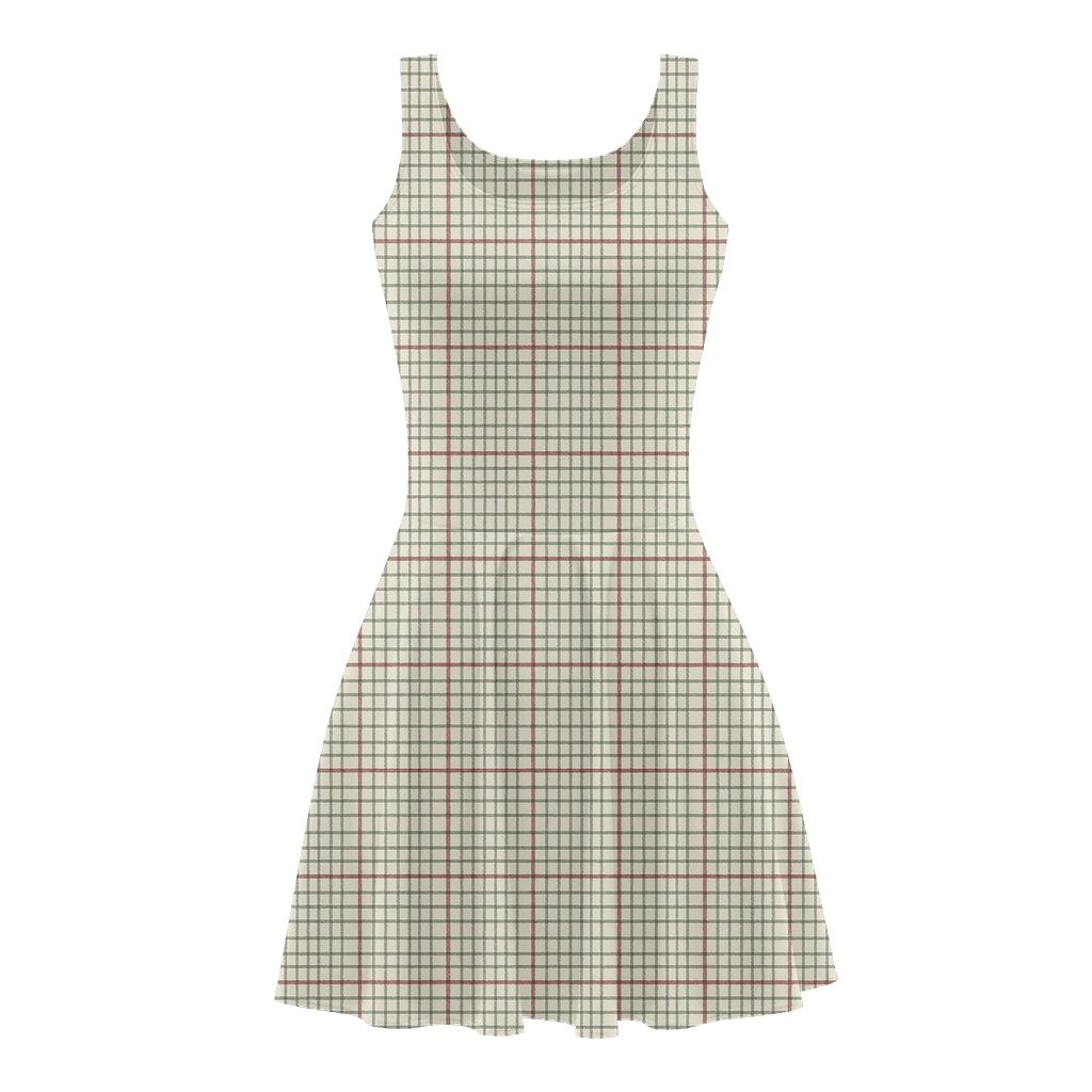 Parallel Crosshatch Drift Field designer pattern skater dresses