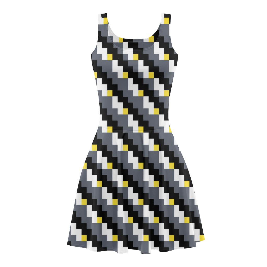 Square Step Static stylish a-line skater dresses [AI-fd651b85-facbc458622f]