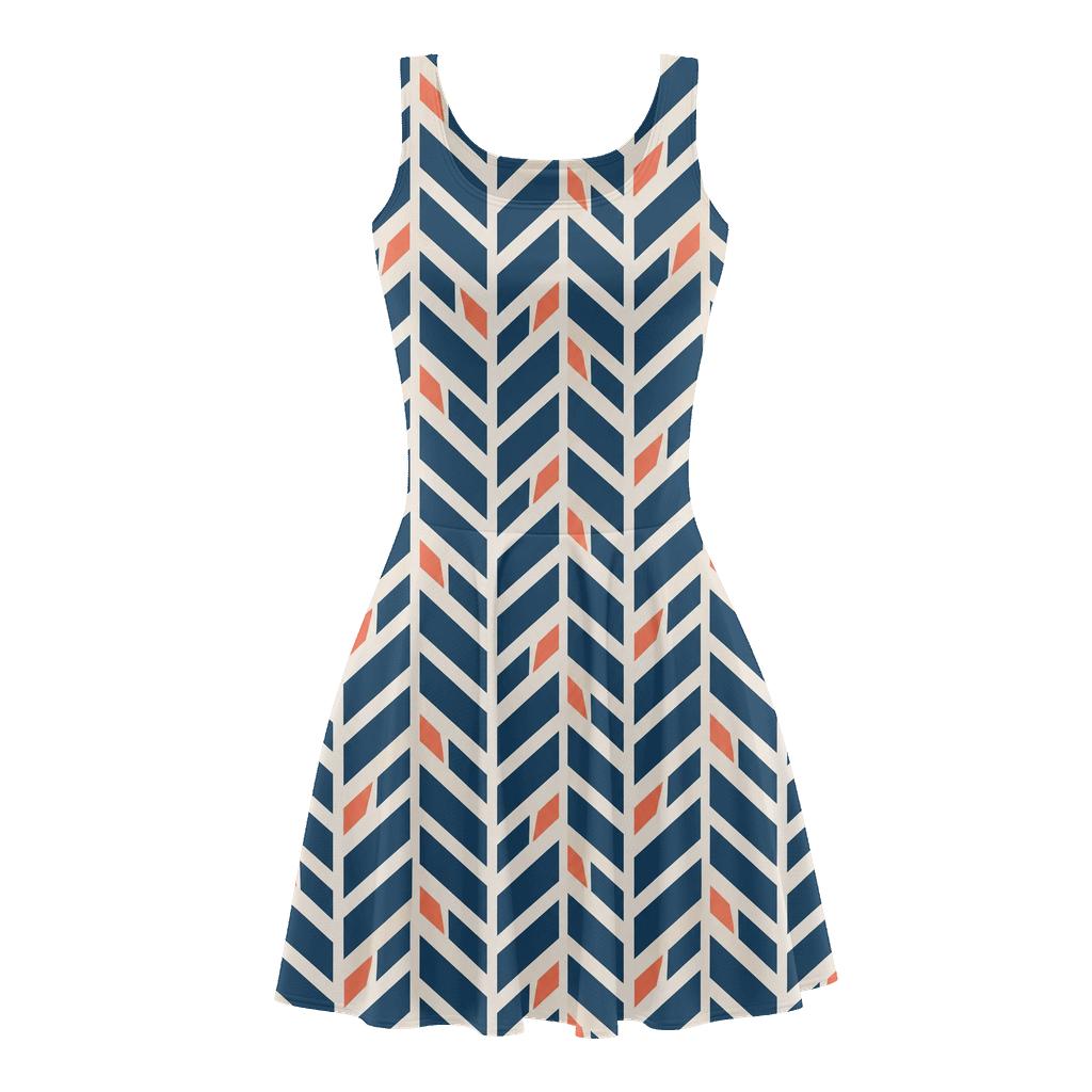 Braided Angle Ledger stylish a-line skater dresses [AI-a981f930-0c7114e728e7]